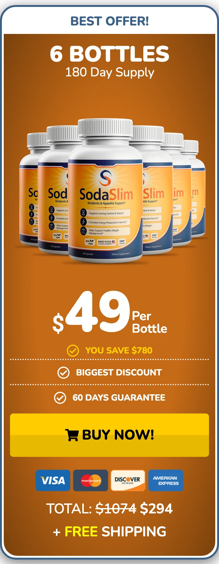 Soda Slim 6 bottles