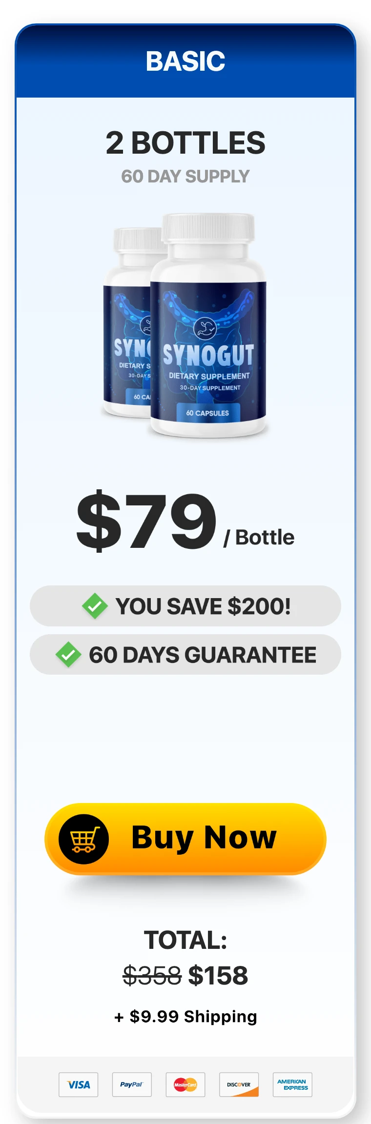 SynoGut 2 bottles